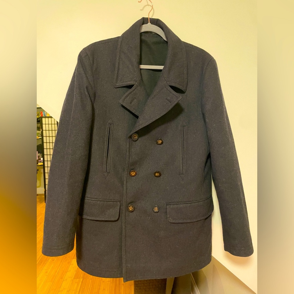 LAUREN by Ralph Lauren Charcoal Gray Peacoat